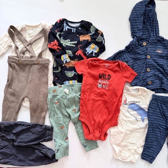 Carter’s Baby boy outfits sets bundle 6-9 months 6 months 9 months - Picture 1 of 10